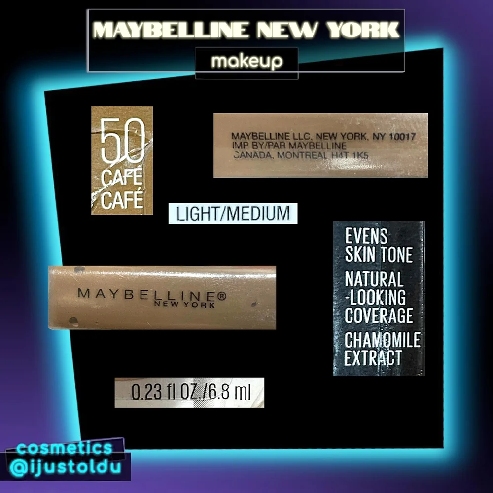 Maybelline Fit Me Concealer | 50 Café Light/Medium | .23fL oz / 6.8mL | Oil Free